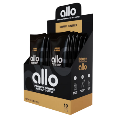 Allo Protein Powder For Hot Coffee Caramel Flavoured
