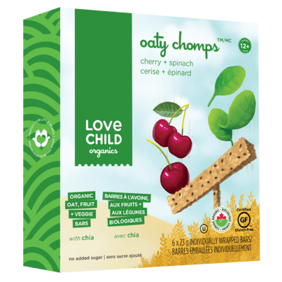 Love Child Organics Cherry And Spinach Oaty Chomps