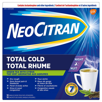 NeoCitran Total Cold Night Green Tea
