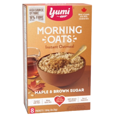 Yumi Organics Instant Oatmeal Morning Oats Maple & Brown Sugar