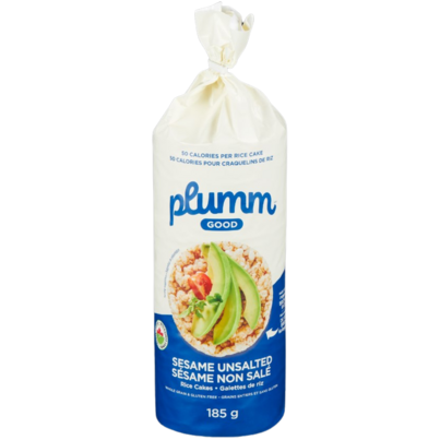 Plum.M.Good Organic Sesame Rice Cakes Unsalted