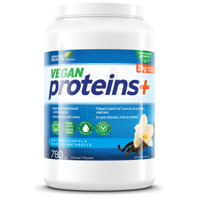 Genuine Health Vegan Proteins+ Powder Large Pack Natural Vanilla