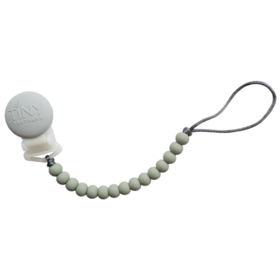 Tiny Teethers Signature Pacifier Clip Sage