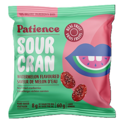 Patience Fruit & Co. Sour Cran Dried Cranberries Candies Watermelon