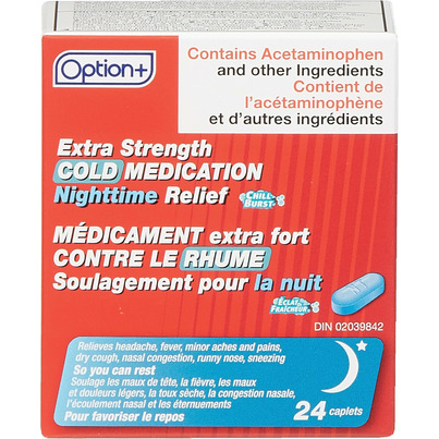 Option+ Extra Strength Cold Medication Nighttime Relief