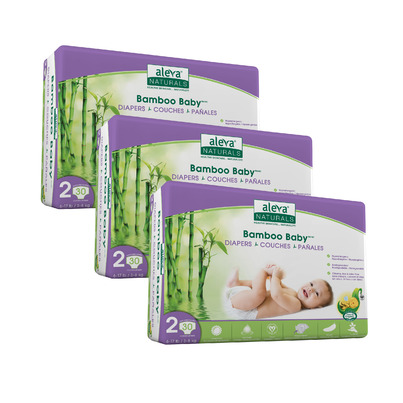 Aleva Naturals Bamboo Baby Diapers Value Pack