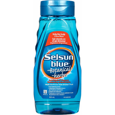 Selsun Blue Botanical Itchy Dry Scalp Shampoo Citrus Blast