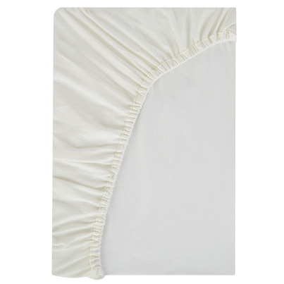 Malabar Baby Organic Knit Cotton Crib Sheets Off White