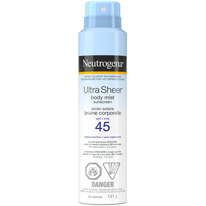 Neutrogena Ultra Sheer Body Mist Sunscreen SPF 45