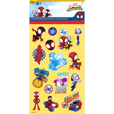 Trends Spidey And His Amazing Friends 4 Sheet Stickers