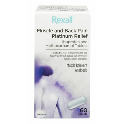 Rexall Muscle & Back Pain Platinum Relief Caplets