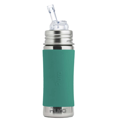 Pura Straw Bottle With Mint Sleeve