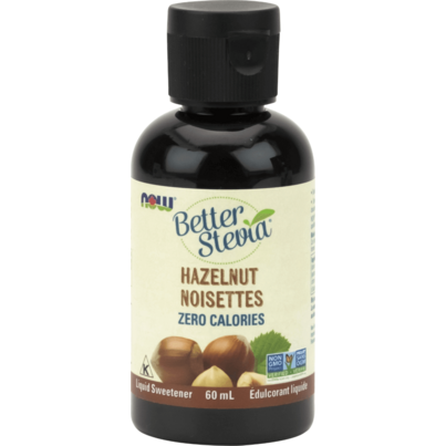 NOW BetterStevia Liquid Sweetener Hazelnut
