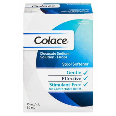 Colace Docusate Sodium Stool Softener Drops 10 Mg Per Ml