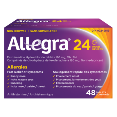 Allegra Non-Drowsy 24 Hour Allergy Tablets