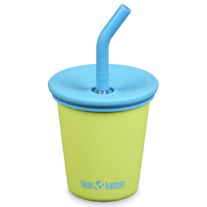 Klean Kanteen Kid Cup With Straw Lid And Matching Straw Juicy Pear