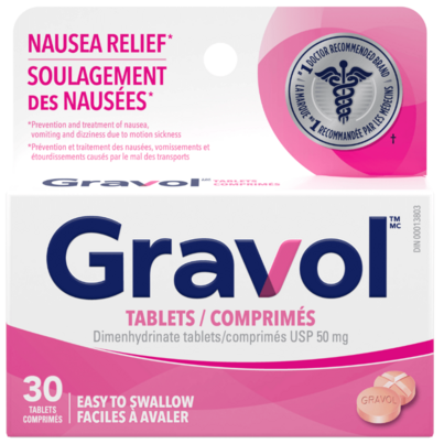 Gravol Easy To Swallow Tablets