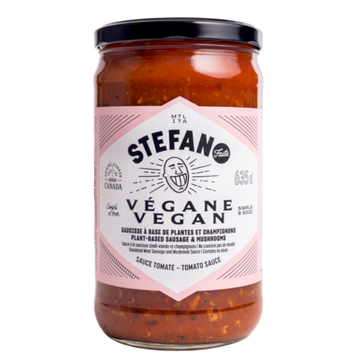 Stefano Faita Vegan Plant-Based Sausage & Mushrooms Sauce