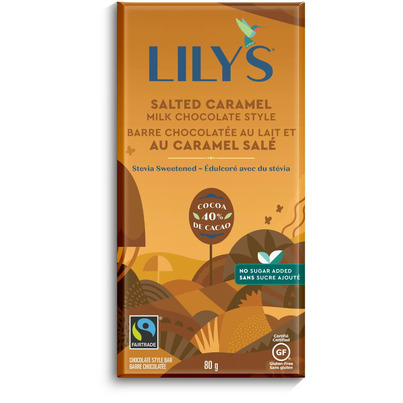 Lily's Sweets Salted Caramel Milk Chocolate Style Bar