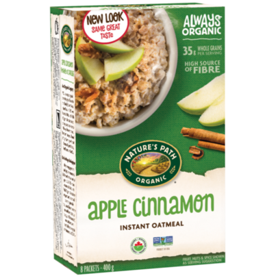 Nature's Path Organic Instant Oatmeal Apple Cinnamon