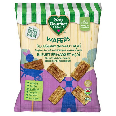 Baby Gourmet Blueberry Spinach Acai Wafers