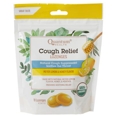 Quantum Organic Cough Relief Meyer Lemon