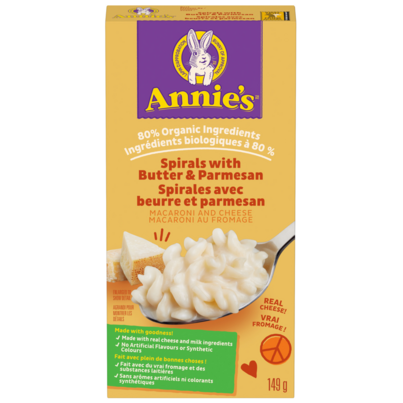 Annie's Homegrown Natural Spiral With Butter And Parmesan Macaroni & Cheese