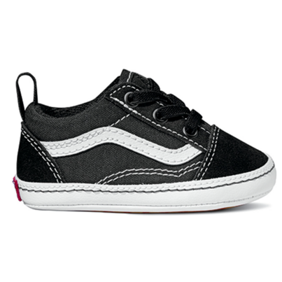 Vans Infant Old Skool Crib Shoes Black And True White