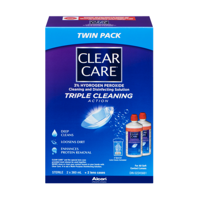 Clear Care Cleaning & Disinfecting Solution Triple Cleaning Action