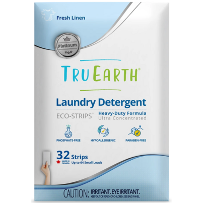 Tru Earth Platinum Eco- Strips Laundry Detergent Fresh Linen