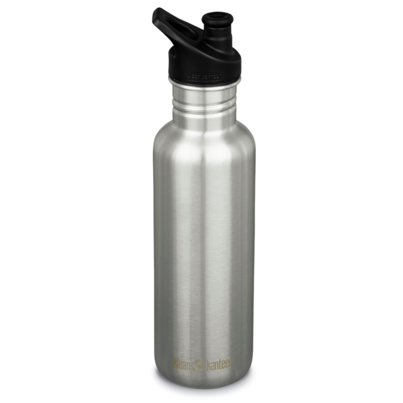 Klean Kanteen Classic Bottle With Sport Cap Brushed Stainless