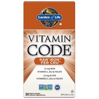 Garden Of Life Vitamin Code Raw Iron
