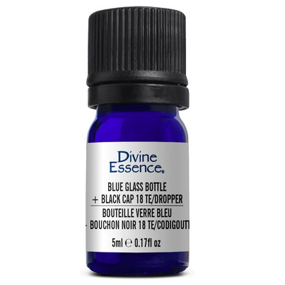 Divine Essence Blue Glass Bottle 5ml