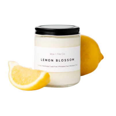 Wax + Fire Soy Candle Lemon Blossom