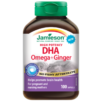 Jamieson High Potency Prenatal DHA Omega + Ginger