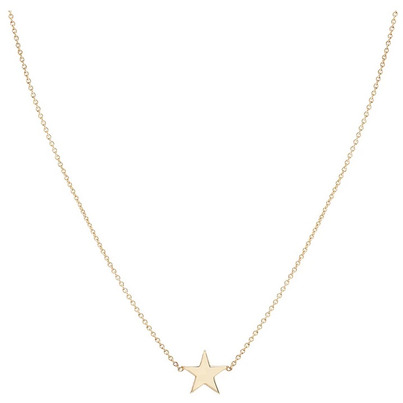 Bluboho Everday Little Stella Star Necklace 14K Yellow Gold