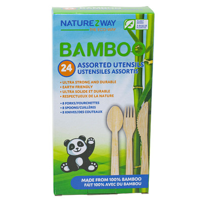 NatureZway Bamboo Disposable Cutlery