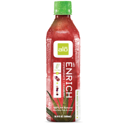 Alo Enrich Aloe Vera Juice + Pomegranate & Cranberry Drink