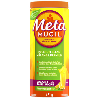 Metamucil Fibre Therapy Premium Blend Powder Sugar-Free Orange