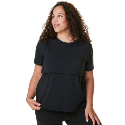 Bravado Designs Lift Up Nursing T-Shirt Black