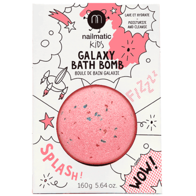 Nailmatic Colouring And Soothing Bath Bomb For Kids Red Planet