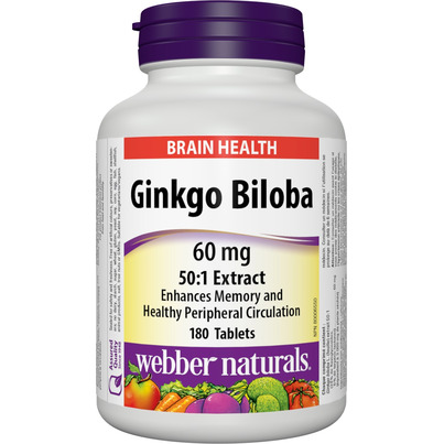 Webber Naturals Ginkgo Biloba Extract 24%