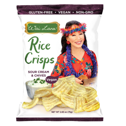 Wai Lana Vegan Sour Cream & Chive Rice Crisps