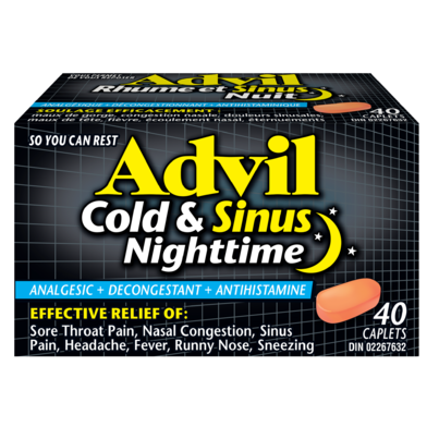 Advil Cold & Sinus Nighttime Caplets