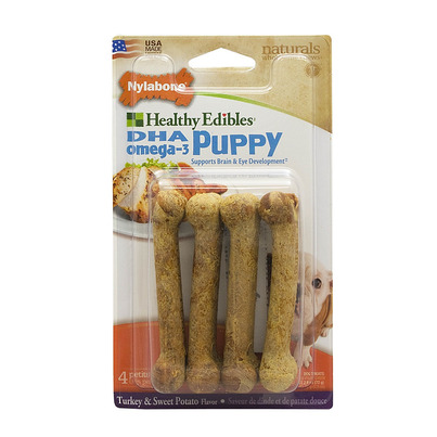 Nylabone Healthy Edibles Puppy Turkey & Sweet Potato Petite 4 Pack