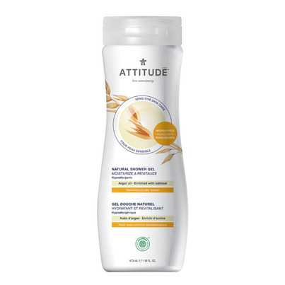 ATTITUDE Sensitive Skin Body Wash Moisture & Revitalize Argan