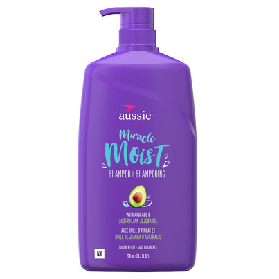 Aussie Paraben-Free Miracle Moist Shampoo With Avocado & Jojoba Oil