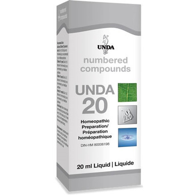 UNDA Numbered Compounds UNDA 20 Homeopathic Preparation