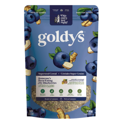 Goldys Superseed Cereal With Blueberries & Ginger