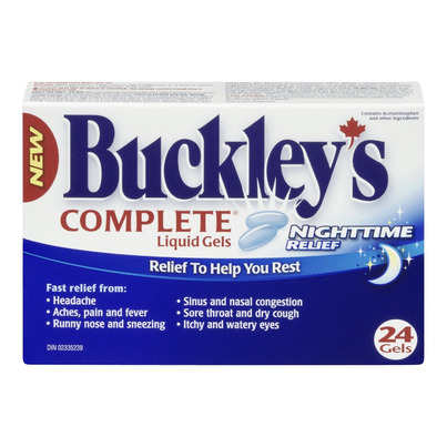 Buckley's Complete Night Time Liquid Gels